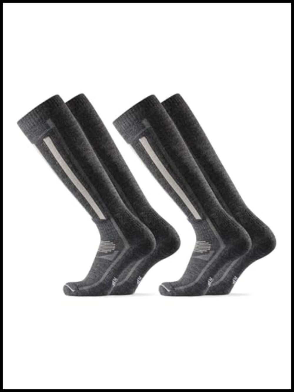 Merino Wool Ski Socks Cushioned Unisex for Snowboarding Hiking
